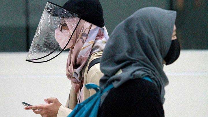 Penggunaan Face Shield